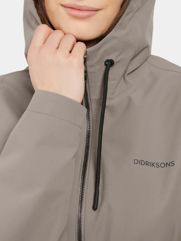 Women Marta Parka Ash Brown Didriksons Spring Jackets