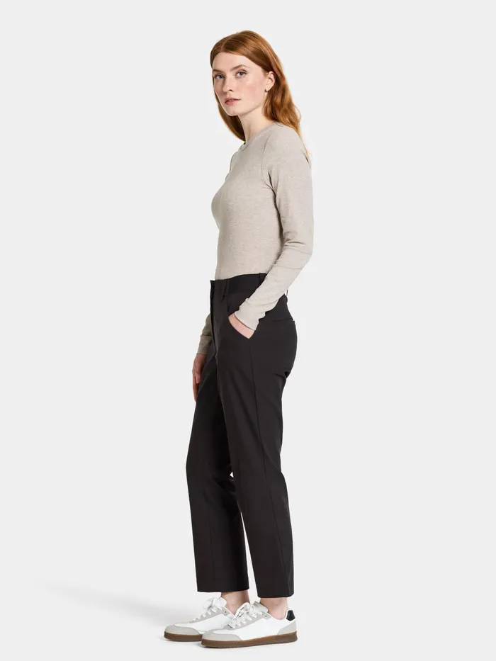 Women Mary Pants Black Didriksons Walking Trousers