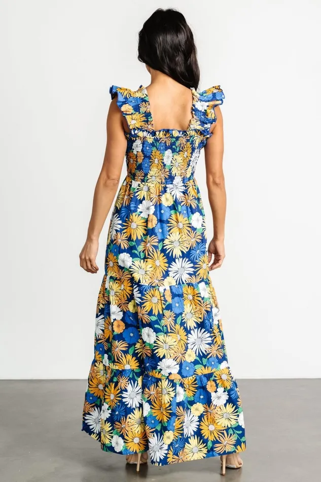 Women Maxi Dresses Baltic Born Adela Maxi Dress Blue Multi Floral Women Maxi Dresses Baltic Born Adela Maxi Dress Blue Multi Floral