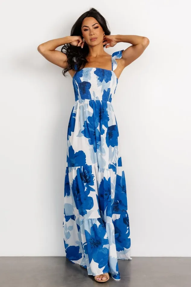Women Maxi Dresses Baltic Born Mikaela Maxi Dress Blue Floral Women Maxi Dresses Baltic Born Mikaela Maxi Dress Blue Floral