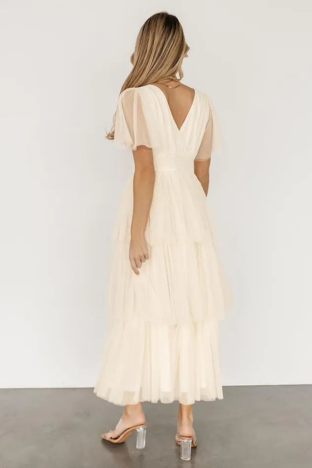 Women Maxi Dresses Baltic Born Starlet Tiered Maxi Dress Cream Women Maxi Dresses Baltic Born Starlet Tiered Maxi Dress Cream
