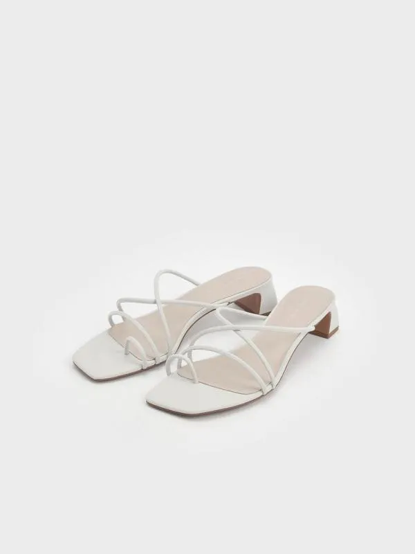 Women Meadow Strappy Toe Ring Sandals 8211 White CHARLES and KEITH Sandals Women Meadow Strappy Toe Ring Sandals 8211 White CHARLES and KEITH Sandals
