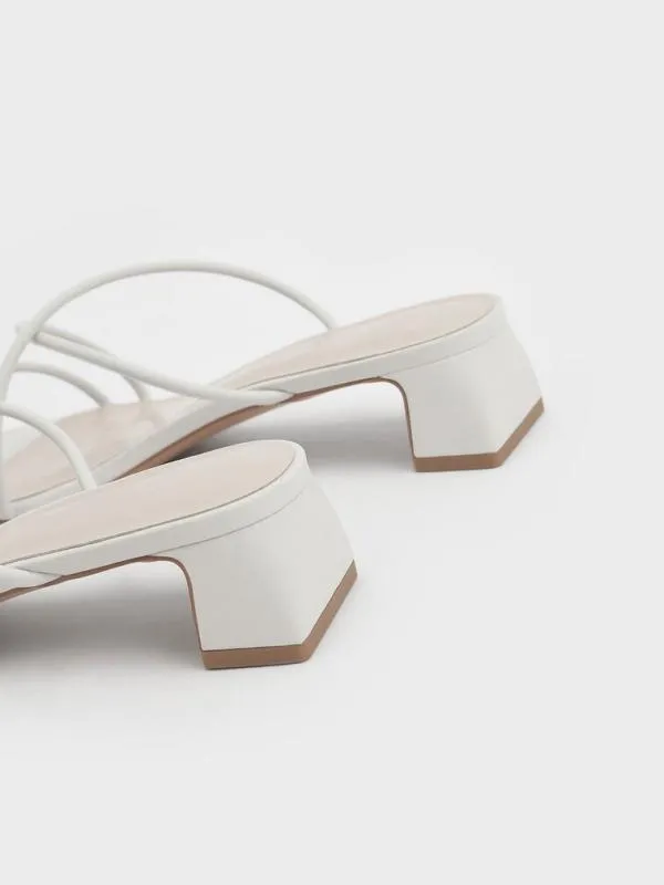 Women Meadow Strappy Toe Ring Sandals 8211 White CHARLES and KEITH Sandals Women Meadow Strappy Toe Ring Sandals 8211 White CHARLES and KEITH Sandals
