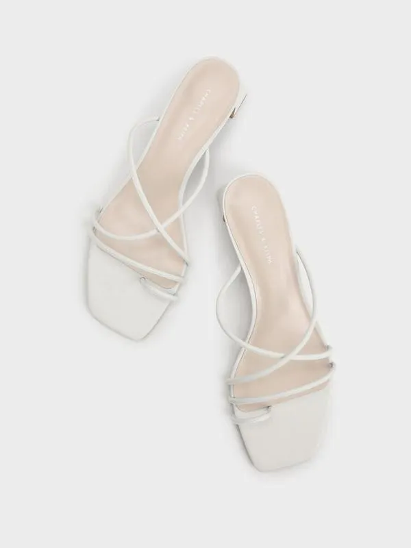 Women Meadow Strappy Toe Ring Sandals 8211 White CHARLES and KEITH Sandals Women Meadow Strappy Toe Ring Sandals 8211 White CHARLES and KEITH Sandals