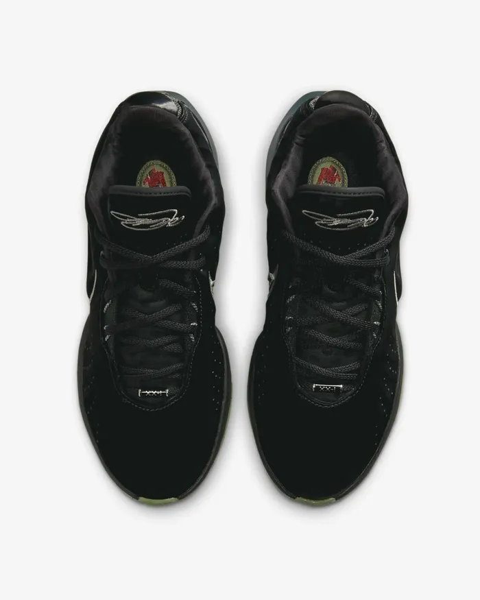WomenMen Nike All Shoes LeBron XXI 039Tahitian039 Blackiron Greyoil Greenmetallic Pewter
