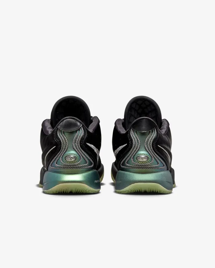 WomenMen Nike All Shoes LeBron XXI 039Tahitian039 Blackiron Greyoil Greenmetallic Pewter