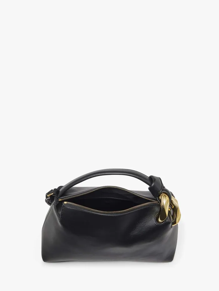 WomenMen Top Handle Bags JW Anderson JWA CORNER BAG 8211 LEATHER TOP HANDLE BAG Black WomenMen Top Handle Bags JW Anderson JWA CORNER BAG 8211 LEATHER TOP HANDLE BAG Black