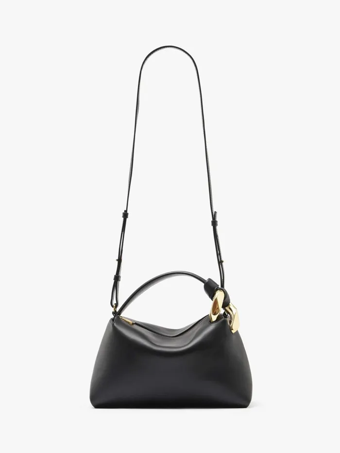 WomenMen Top Handle Bags JW Anderson JWA CORNER BAG 8211 LEATHER TOP HANDLE BAG Black WomenMen Top Handle Bags JW Anderson JWA CORNER BAG 8211 LEATHER TOP HANDLE BAG Black