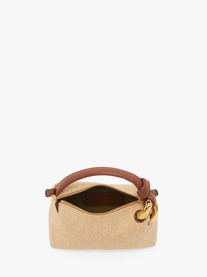 WomenMen Top Handle Bags JW Anderson SMALL JWA CORNER BAG 8211 CANVAS CROSSBODY BAG Beige WomenMen Top Handle Bags JW Anderson SMALL JWA CORNER BAG 8211 CANVAS CROSSBODY BAG Beige