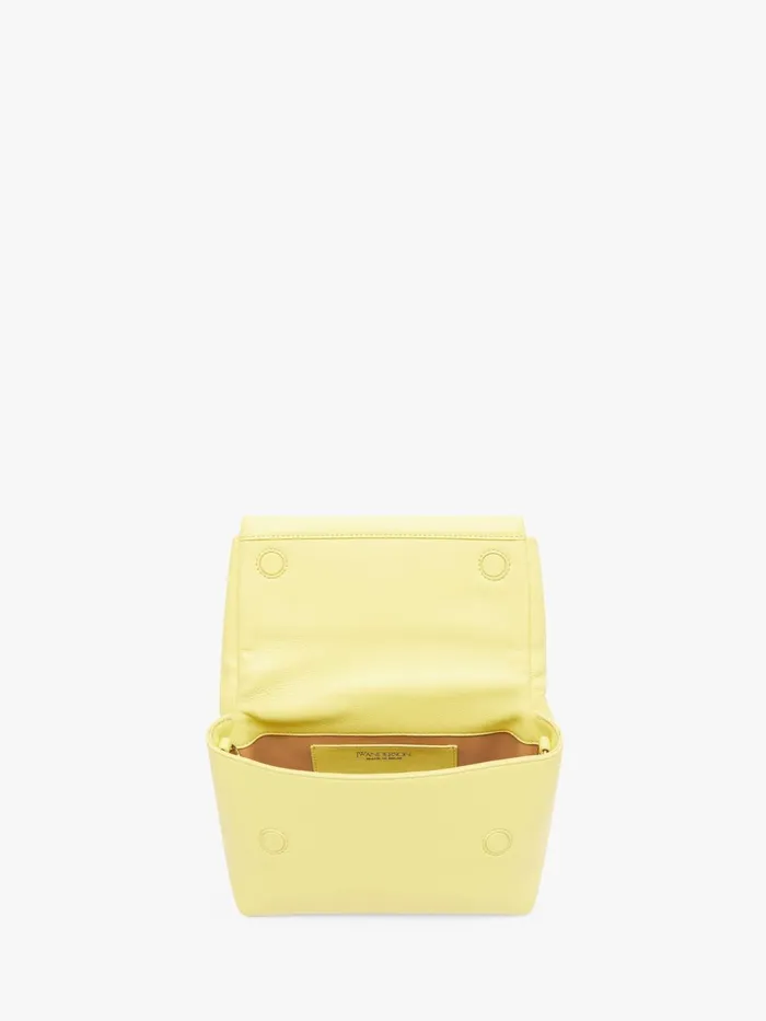 WomenMen Twister Bag JW Anderson MEDIUM BOW TWISTER 8211 LEATHER TOP HANDLE BAG Lemonade WomenMen Twister Bag JW Anderson MEDIUM BOW TWISTER 8211 LEATHER TOP HANDLE BAG Lemonade