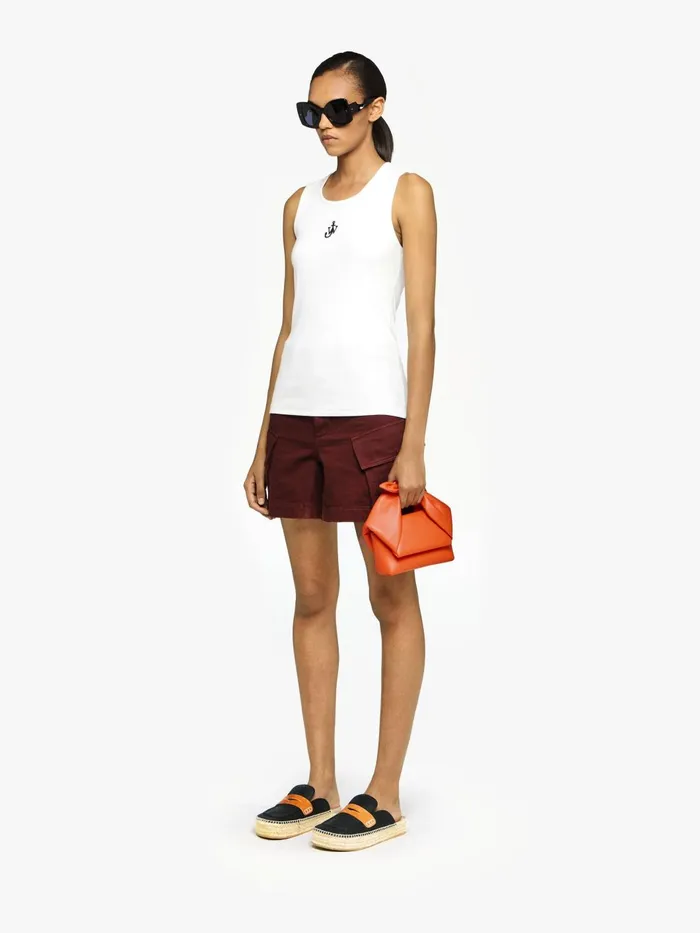 WomenMen Twister Bag JW Anderson MEDIUM BOW TWISTER 8211 LEATHER TOP HANDLE BAG Orange WomenMen Twister Bag JW Anderson MEDIUM BOW TWISTER 8211 LEATHER TOP HANDLE BAG Orange