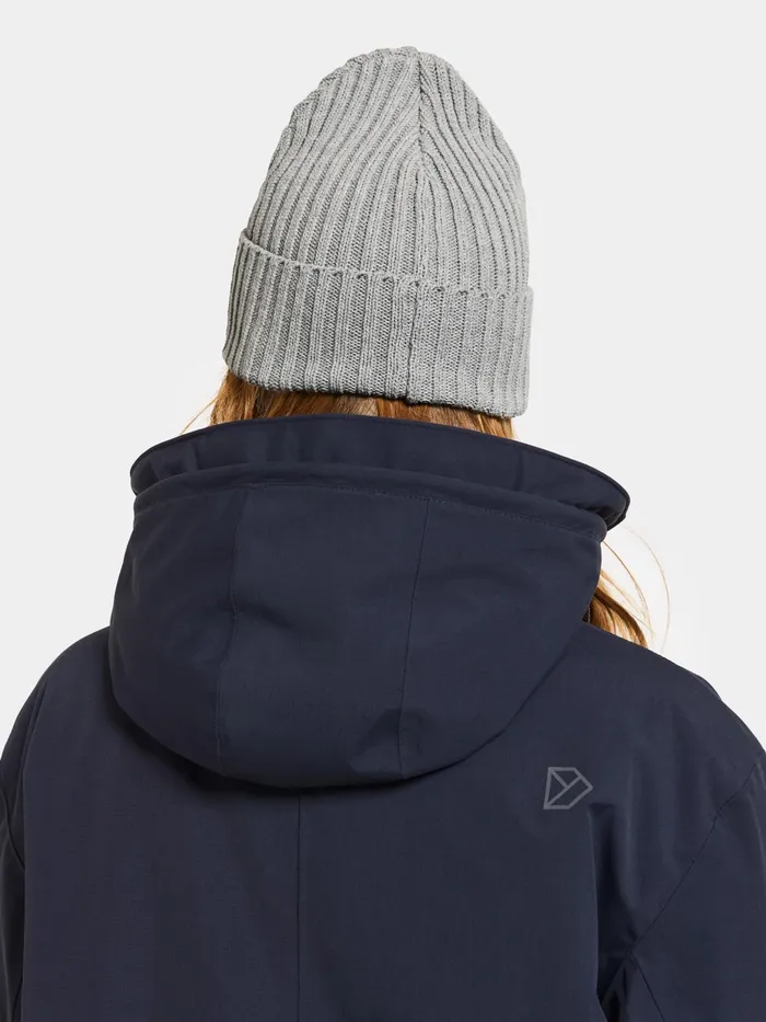 WomenMenYouth Laken Beanie Grey Melange Didriksons Hats and Caps