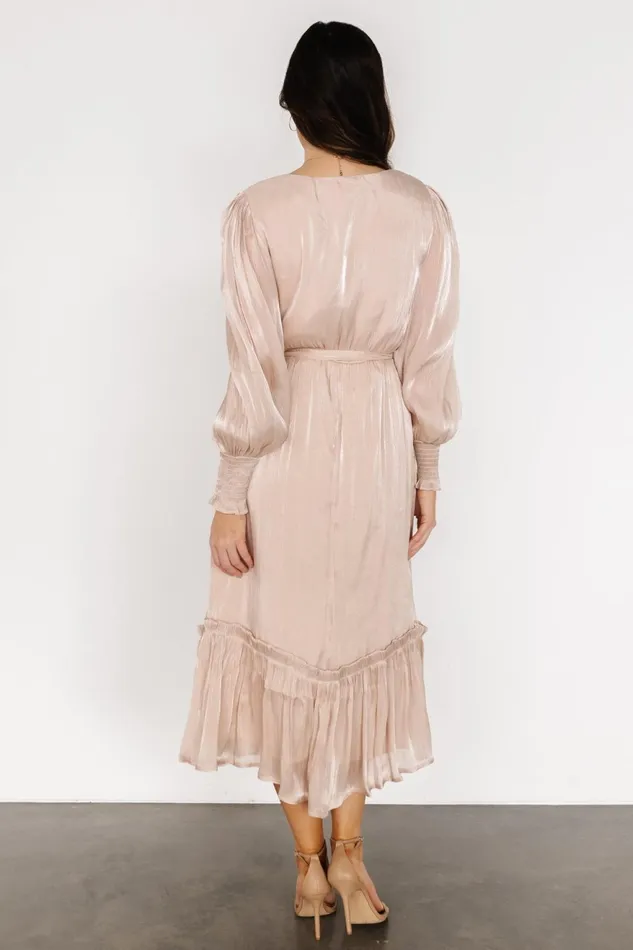 Women Midi Dresses Baltic Born Flynn Midi Dress Champagne Women Midi Dresses Baltic Born Flynn Midi Dress Champagne