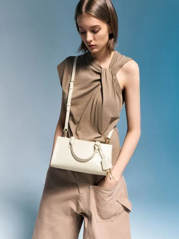 Women Mini Kerry Tote Bag 8211 Cream CHARLES and KEITH Tote Bags
