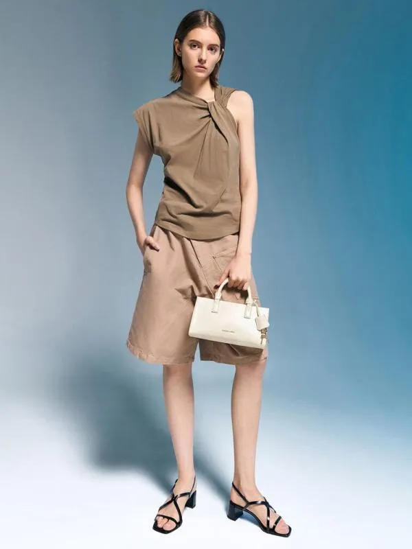Women Mini Kerry Tote Bag 8211 Cream CHARLES and KEITH Tote Bags