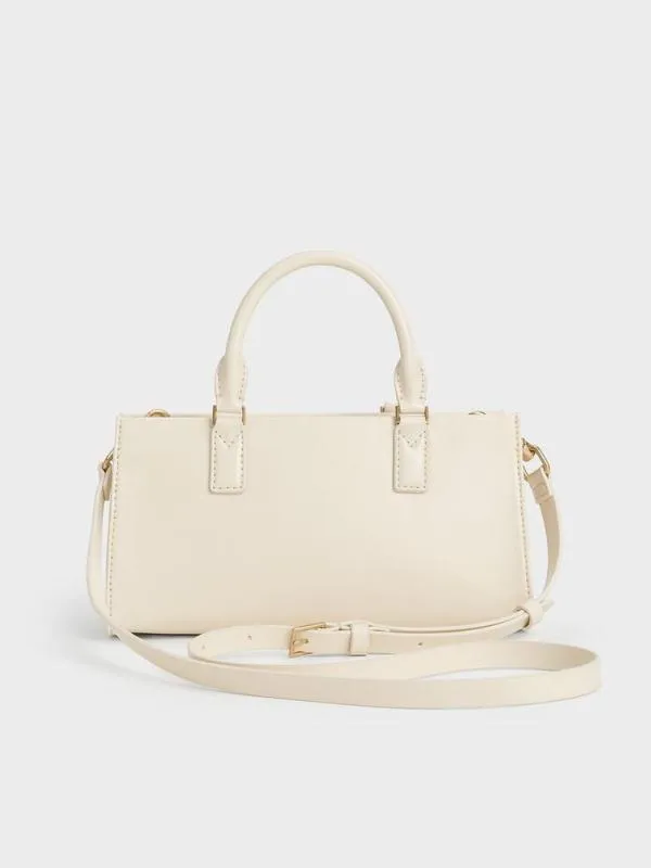 Women Mini Kerry Tote Bag 8211 Cream CHARLES and KEITH Tote Bags