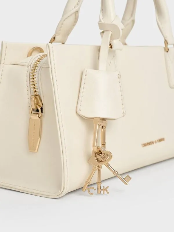 Women Mini Kerry Tote Bag 8211 Cream CHARLES and KEITH Tote Bags