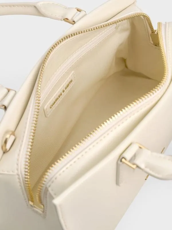 Women Mini Kerry Tote Bag 8211 Cream CHARLES and KEITH Tote Bags