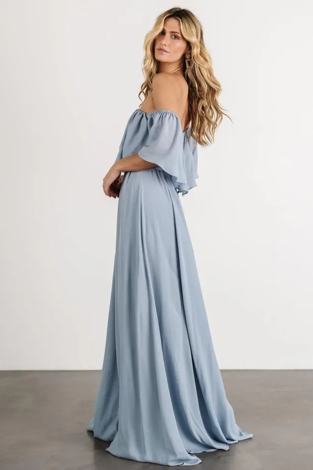Women Mother Of The Bride Baltic Born Diana Off Shoulder Maxi Dress Light Blue Women Mother Of The Bride Baltic Born Diana Off Shoulder Maxi Dress Light Blue