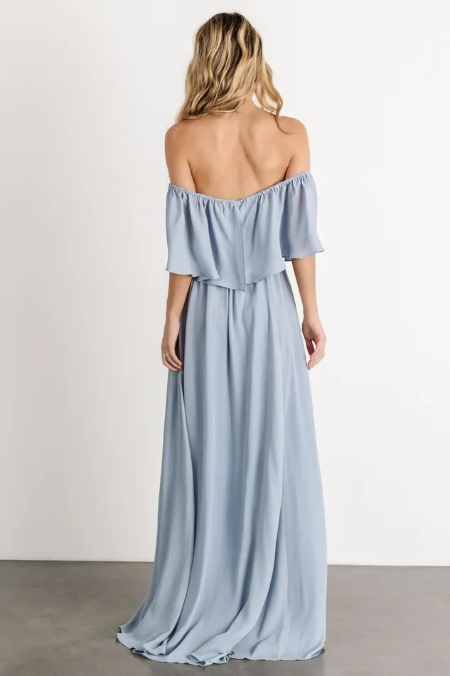 Women Mother Of The Bride Baltic Born Diana Off Shoulder Maxi Dress Light Blue Women Mother Of The Bride Baltic Born Diana Off Shoulder Maxi Dress Light Blue