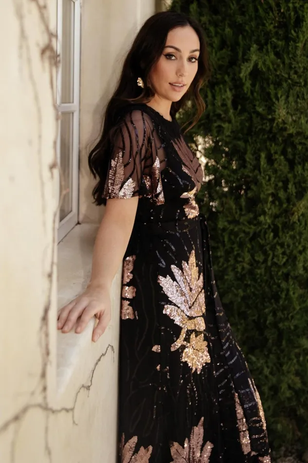 Women Mother Of The Bride Baltic Born Muse Sequin Maxi Dress Black Rose Women Mother Of The Bride Baltic Born Muse Sequin Maxi Dress Black Rose