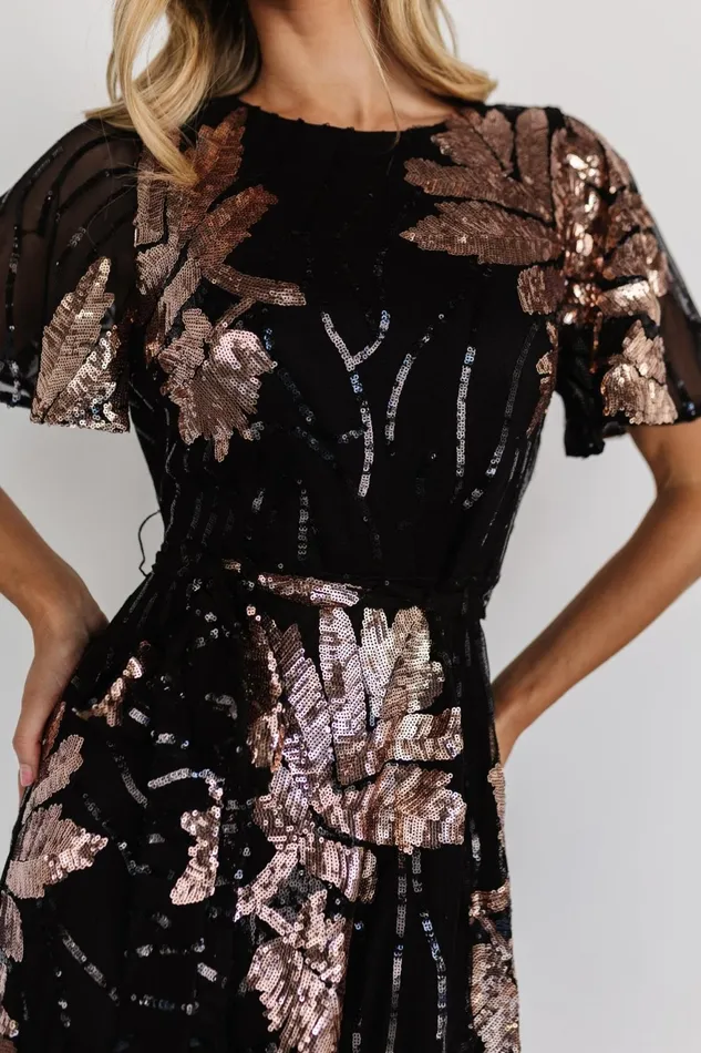 Women Mother Of The Bride Baltic Born Muse Sequin Maxi Dress Black Rose Women Mother Of The Bride Baltic Born Muse Sequin Maxi Dress Black Rose