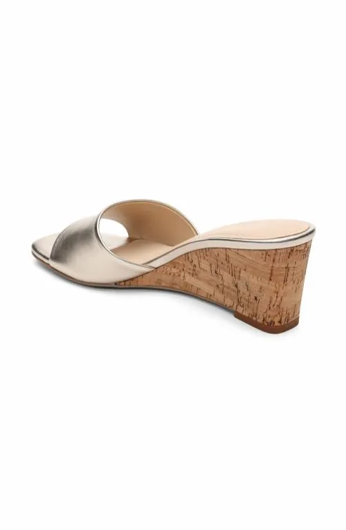 Women Mules Liverpool Los Angeles Flowers Wedge Mule Gold