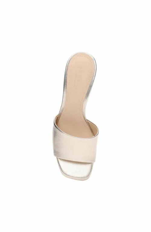 Women Mules Liverpool Los Angeles Flowers Wedge Mule Gold