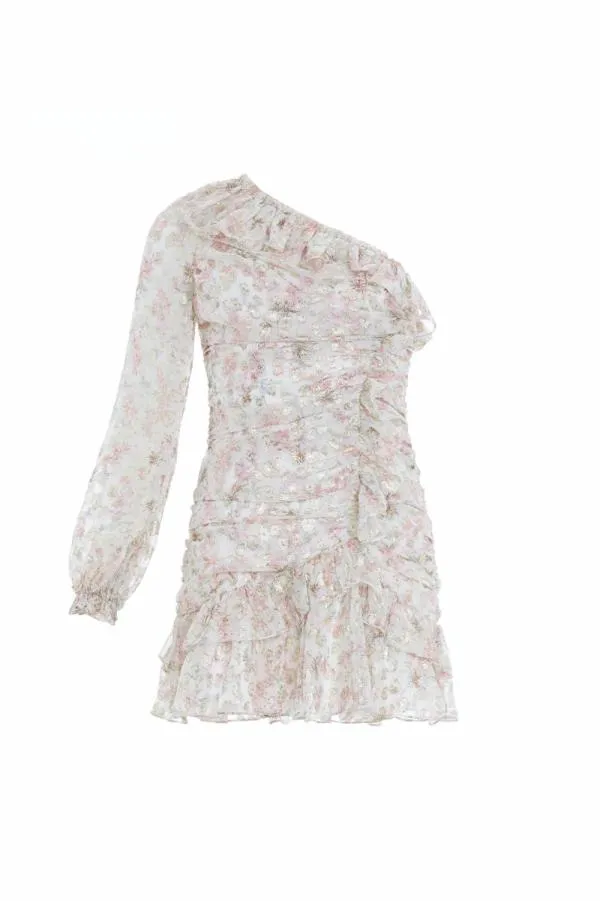 Women Needle and Thread Ophelia Ditsy Lurex OneShoulder Micro Mini Dress Multi Women Needle and Thread Ophelia Ditsy Lurex OneShoulder Micro Mini Dress Multi