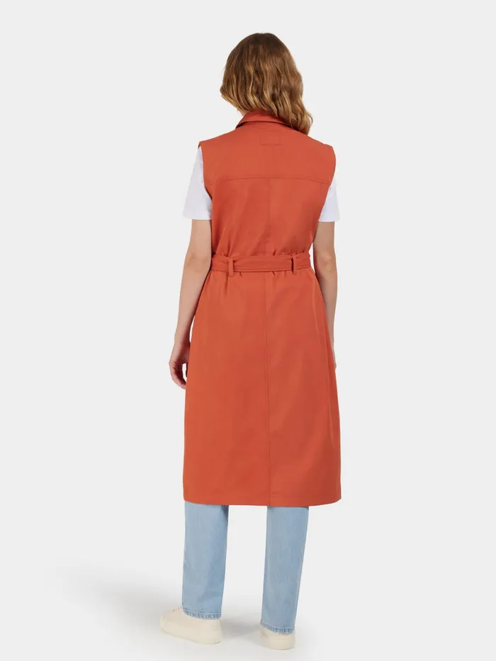 Women Nellie Vest Brique Red Didriksons Vests