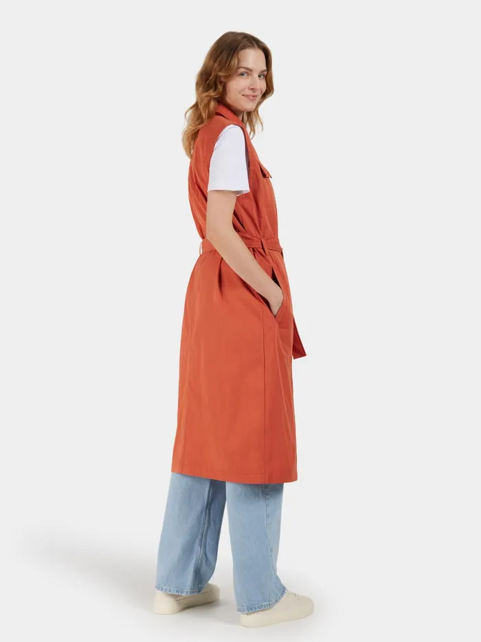 Women Nellie Vest Brique Red Didriksons Vests