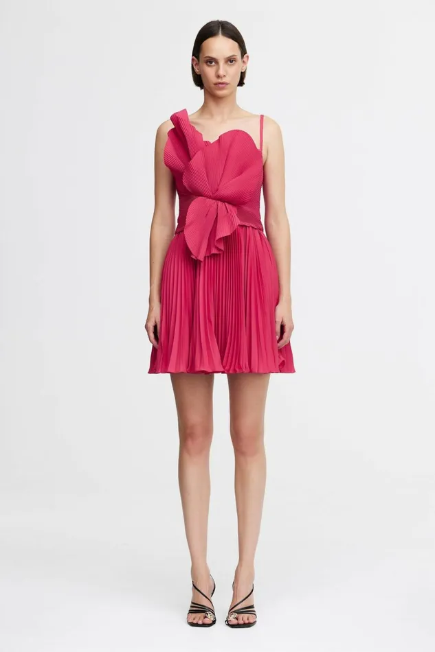 Women NEWTIE MINI DRESS Berry Pink Acler Pink Dresses