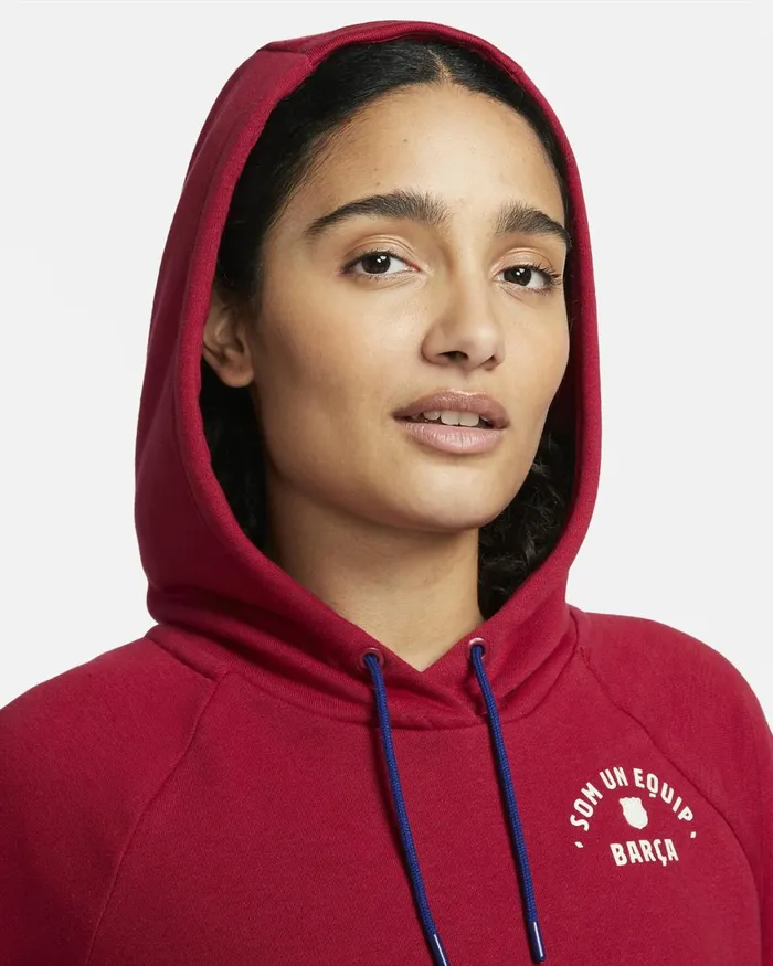 Women Nike All Clothing FC Barcelona Essential Noble Reddeep Royal Bluepale Ivory