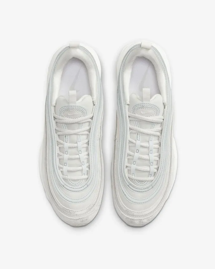 Women Nike All Shoes Air Max 97 Light Bonelight Bonewhitephantom