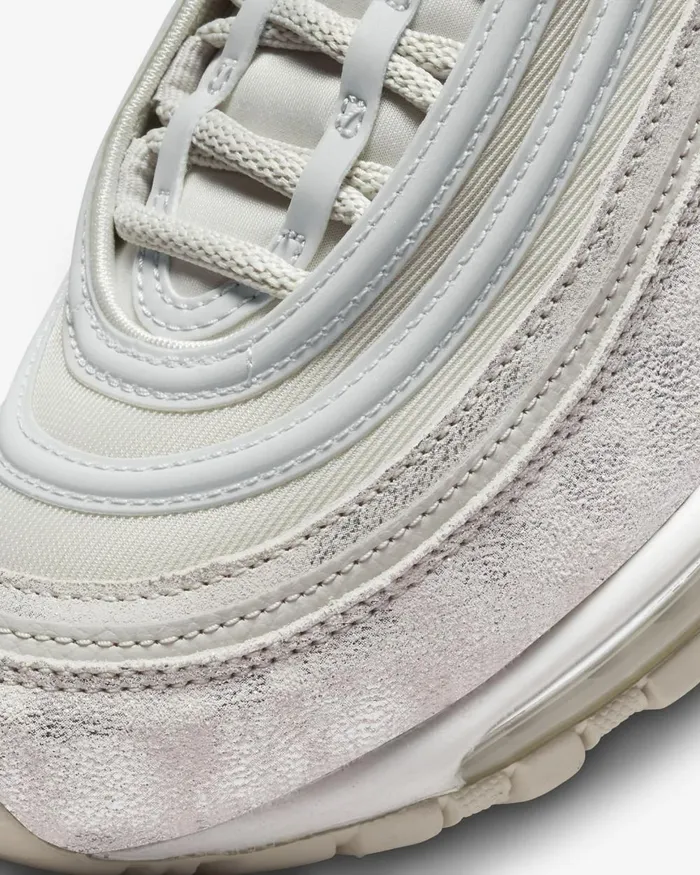 Women Nike All Shoes Air Max 97 Light Bonelight Bonewhitephantom