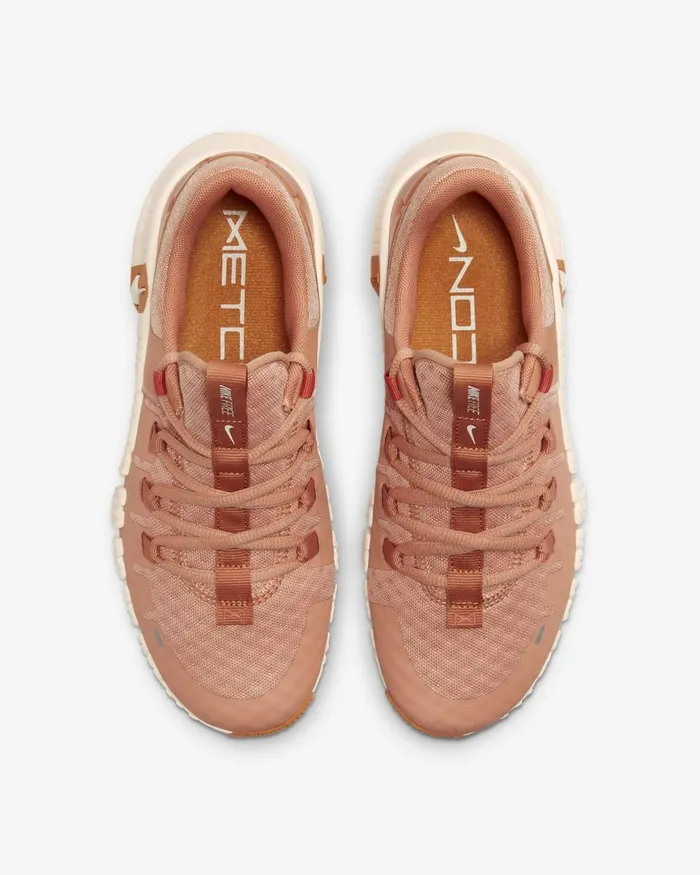 Women Nike All Shoes Free Metcon 5 Amber Brownguava Icemonarchcampfire Orange