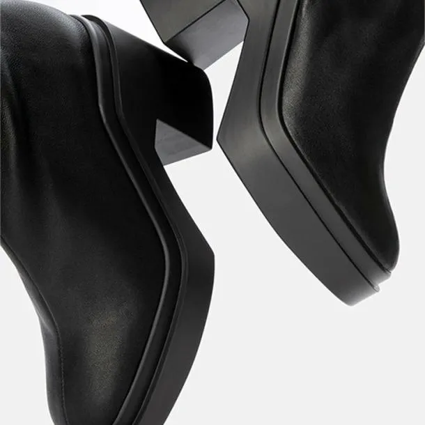 Women NINA Stretch Black Clergerie Ankle Boots