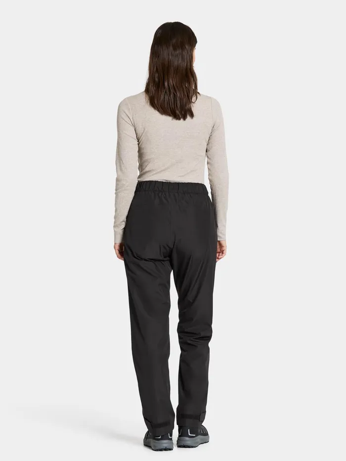 Women Nordic Pants Black Didriksons Waterproof Trousers