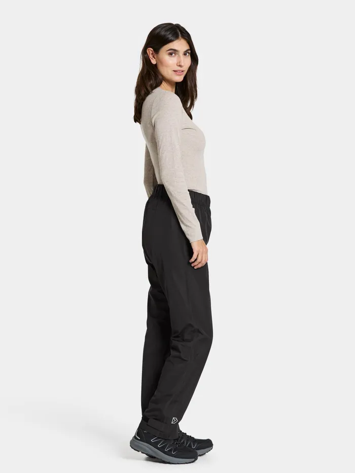 Women Nordic Pants Black Didriksons Waterproof Trousers