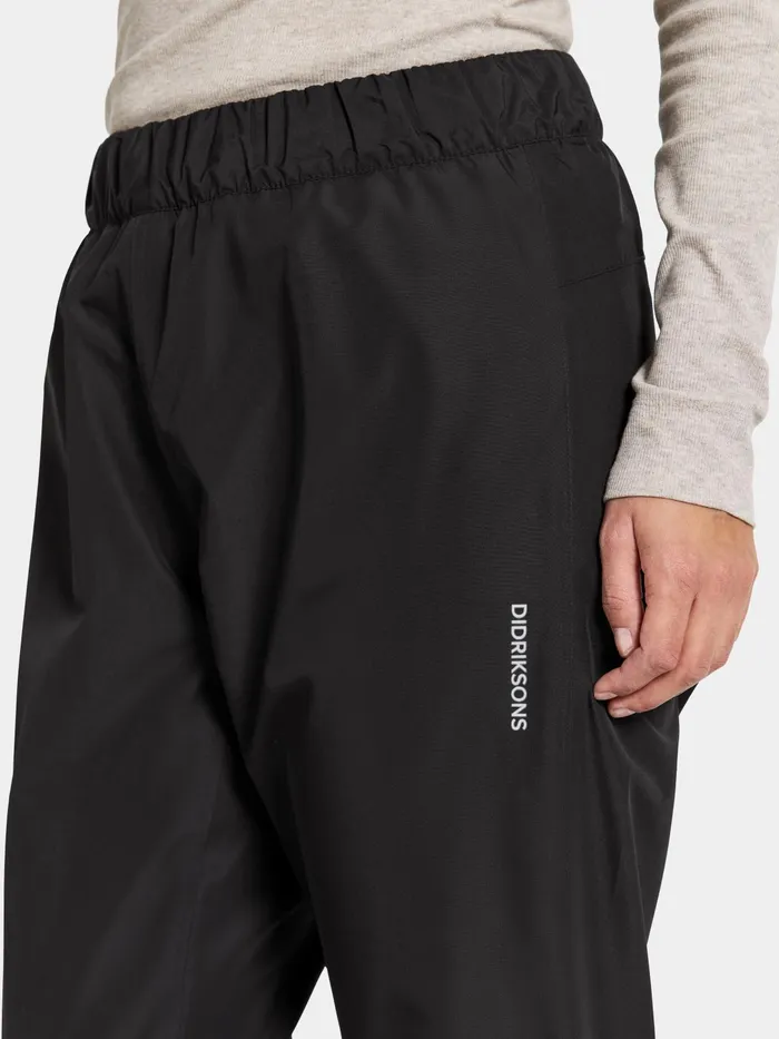 Women Nordic Pants Black Didriksons Waterproof Trousers