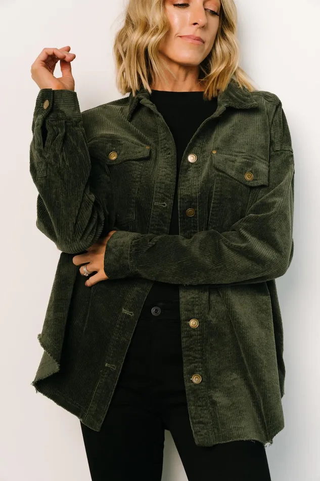 Women Outerwear Baltic Born Greeley Corduroy Jacket Deep Green