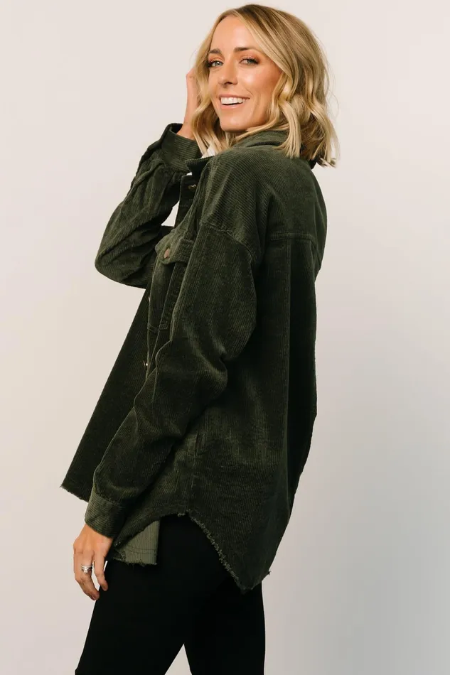Women Outerwear Baltic Born Greeley Corduroy Jacket Deep Green