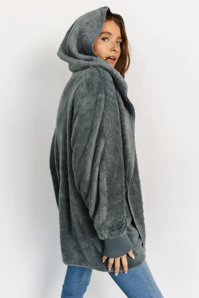 Women Outerwear Baltic Born Melrose Teddy Jacket Dusty Blue Women Outerwear Baltic Born Melrose Teddy Jacket Dusty Blue