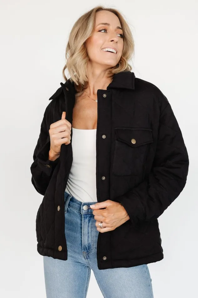 Women Outerwear Baltic Born Nadia Button Up Jacket Black