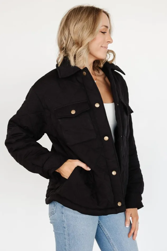 Women Outerwear Baltic Born Nadia Button Up Jacket Black