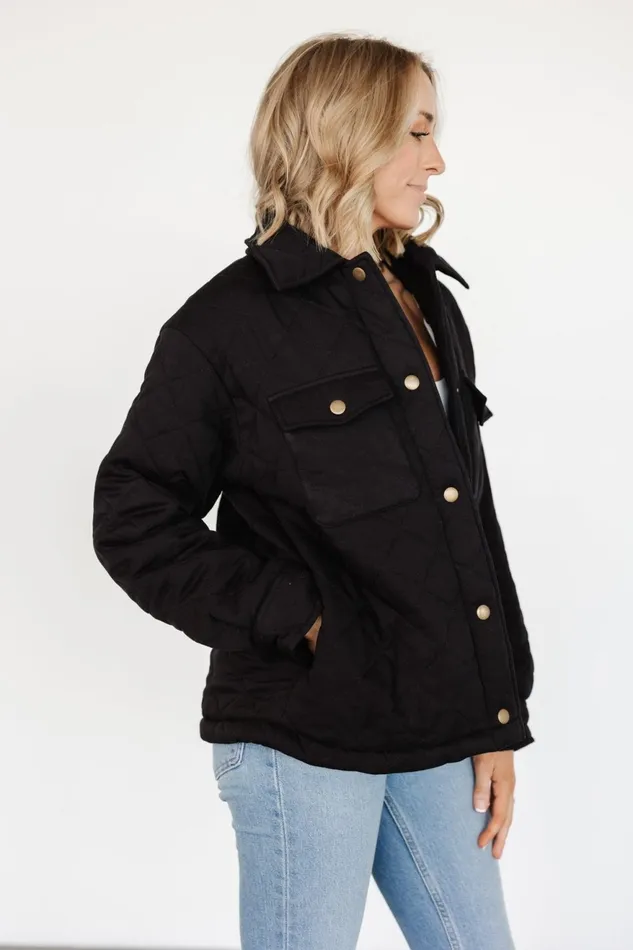 Women Outerwear Baltic Born Nadia Button Up Jacket Black