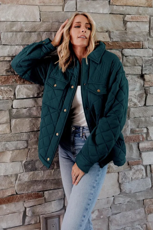Women Outerwear Baltic Born Nadia Button Up Jacket Emerald
