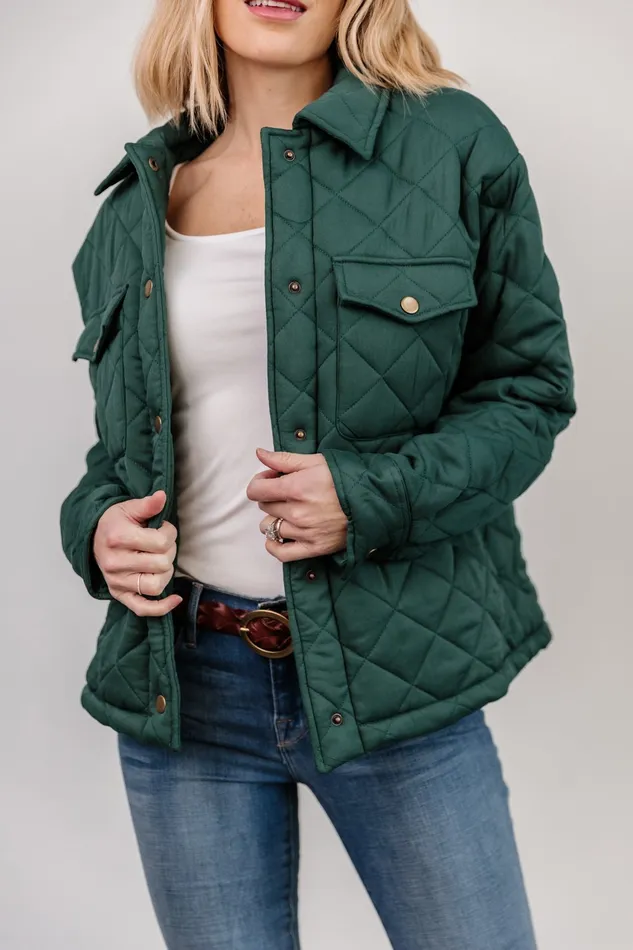 Women Outerwear Baltic Born Nadia Button Up Jacket Emerald