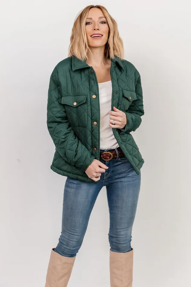 Women Outerwear Baltic Born Nadia Button Up Jacket Emerald