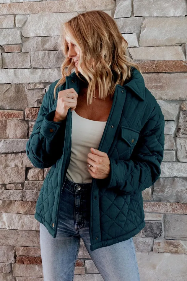 Women Outerwear Baltic Born Nadia Button Up Jacket Emerald